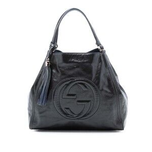 Pre-Loved Gucci Medium Patent Soho Cellarius Tote